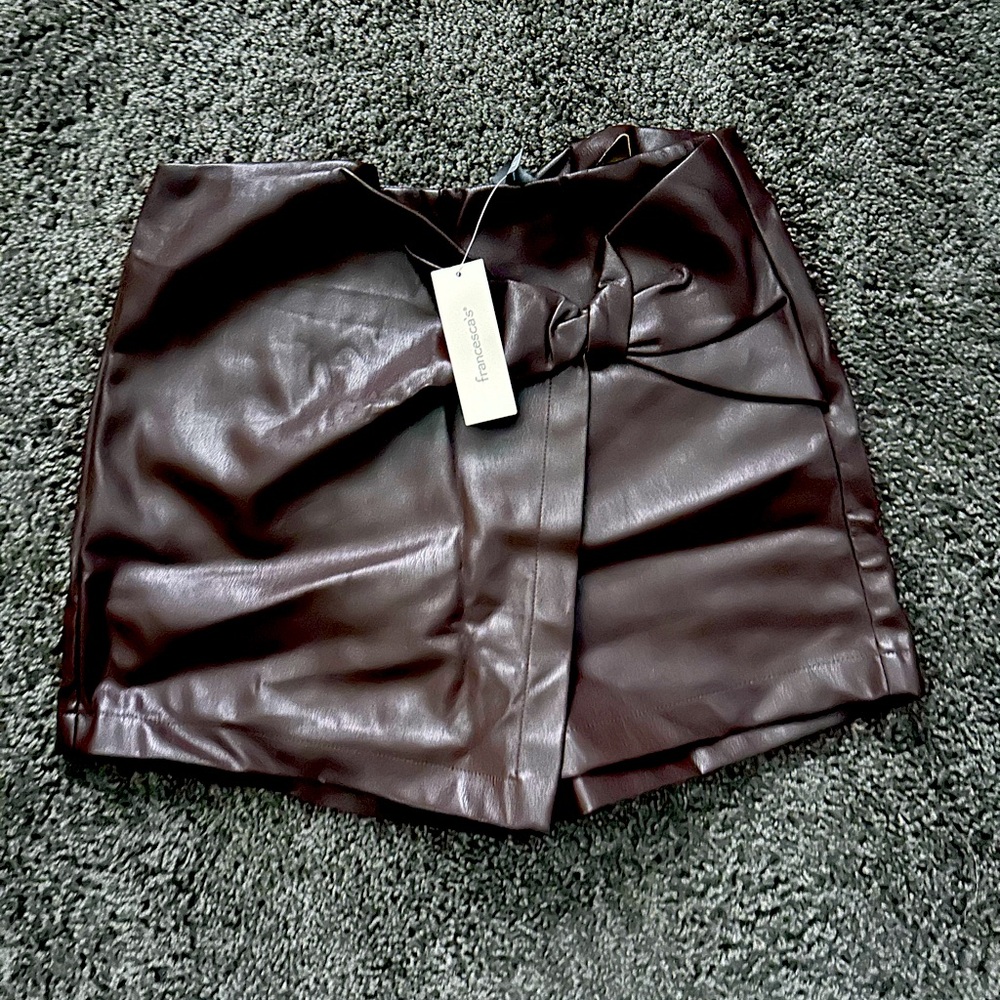 Francesca’s leather skort